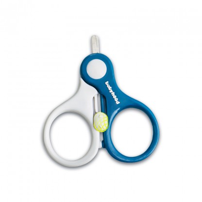 Ножиці для новонароджених короткі, сині Babyhood BH-904B