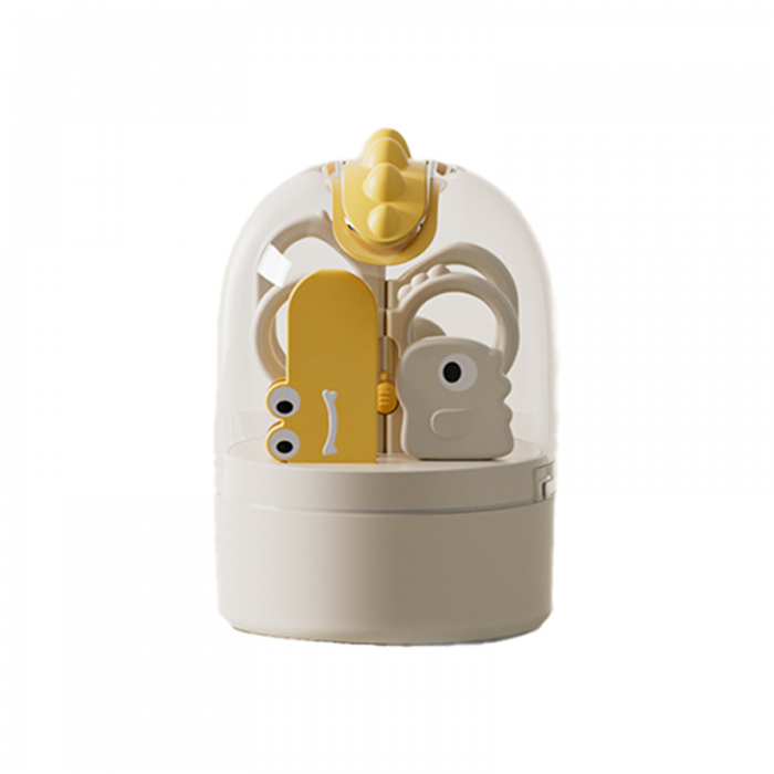 Набір дитячий манікюрний для новонароджених Діно білий колір Babyhood JC-901