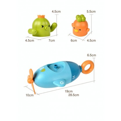 Набір дитячий Водяний пістолет з фігурками-мішенями синій колір Babyhood YB1743