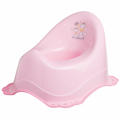 Дитячий горщик Зебра, світло-рожевий Maltex