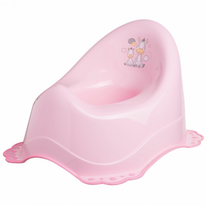 Дитячий горщик Зебра, світло-рожевий Maltex