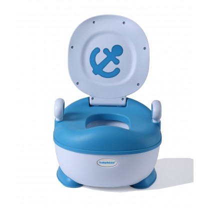 Дитячий горщик Лу Лу блакитний колір Babyhood BH-128B