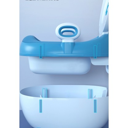 Дитячий горщик Лу Лу блакитний колір Babyhood BH-128B