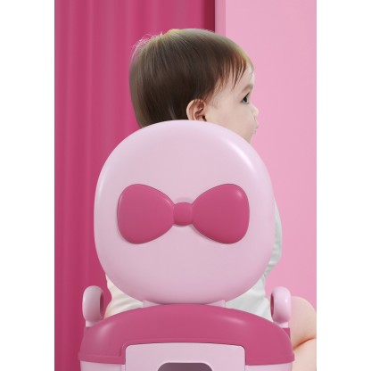 Дитячий горщик Лу Лу рожевий колір Babyhood BH-128P