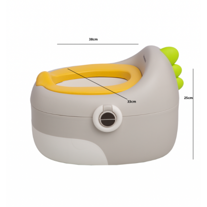 Дитячий горщик Діно, сірий 3 в 1 BH-144 Babyhood