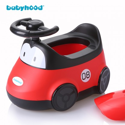Дитячий горщик Автомобіль червоний колір Babyhood BH-116R