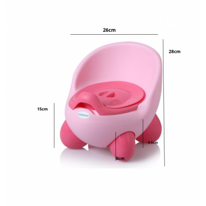 Дитячий горщик Кью Кью, світло рожевий Babyhood BH-105LP