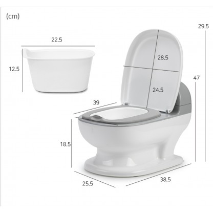Дитячий горщик унітаз, сірий Babyhood BH-129G