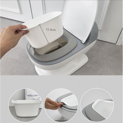 Дитячий горщик унітаз, сірий Babyhood BH-129G