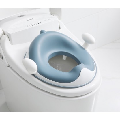 Накладка на унітаз Динозаврик з поліуретановим кільцем блакитного кольору Babyhood BH-127B