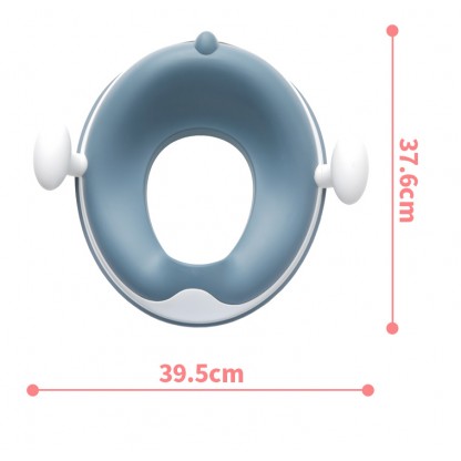 Накладка на унітаз Динозаврик з поліуретановим кільцем блакитного кольору Babyhood BH-127B