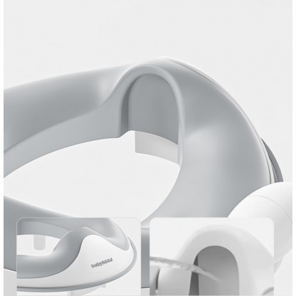 Накладка на унітаз Динозаврик з поліуретановим кільцем сірого кольору Babyhood BH-127G