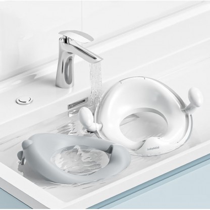 Накладка на унітаз Динозаврик з поліуретановим кільцем сірого кольору Babyhood BH-127G