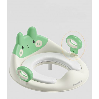 Накладка дитяча на унітаз Зайчик зелена Babyhood BH-134G