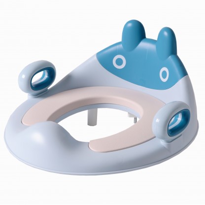Накладка дитяча на унітаз Зайчик блакитна Babyhood BH-134B