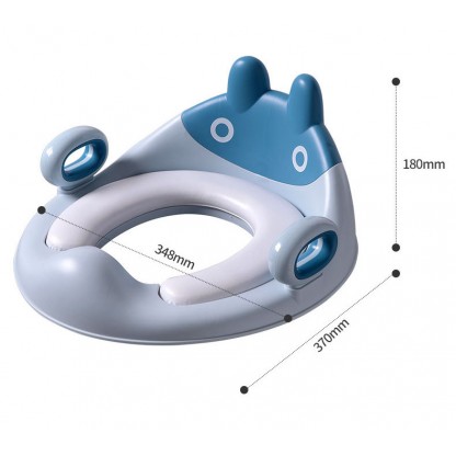 Накладка дитяча на унітаз Зайчик блакитна Babyhood BH-134B