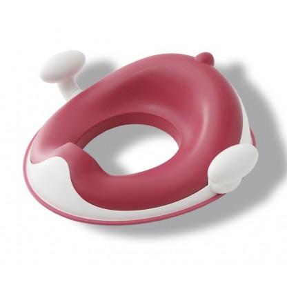 Накладка на унітаз Динозаврик з поліуретановим кільцем рожева Babyhood BH-127P