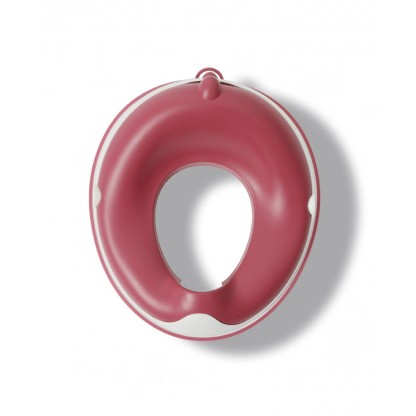 Накладка на унітаз Динозаврик з поліуретановим кільцем рожева Babyhood BH-127P