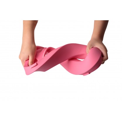 Дитяче сидіння зі сходинками на унітаз з поліуретановим кільцем, рожеве Babyhood BH-122P