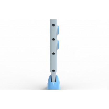 Дитяче сидіння зі сходинками на унітаз з поліуретановим кільцем, блакитне Babyhood BH-122B