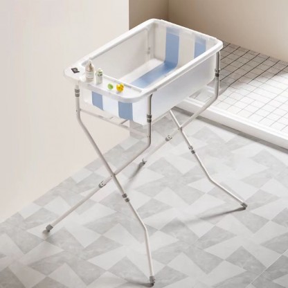 Ванночка складна Балу з термометром та підставкою, прозора BH-321TR Babyhood