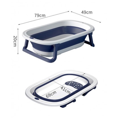 Ванночка складана Комфорт Плюс червоного кольору Babyhood BH-323P