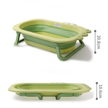 Ванночка дитяча складана Крокодил, зелена Babyhood BH-327G