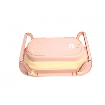 Ванночка складана Комфорт Плюс з термометром, рожева Babyhood ВН-328PY