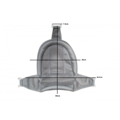 Гірка дитяча натяжна в ванночку сіра Babyhood BH-211G