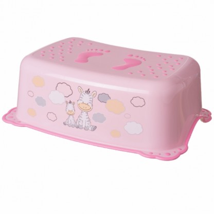 Дитяча сходинка Зебра, світло-рожева Maltex