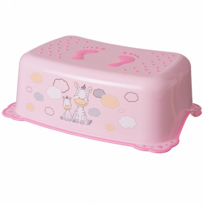 Дитяча сходинка Зебра, світло-рожева Maltex