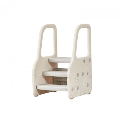 Підставка дитяча сходинка Автомобіль білого кольору Babyhood BP-111