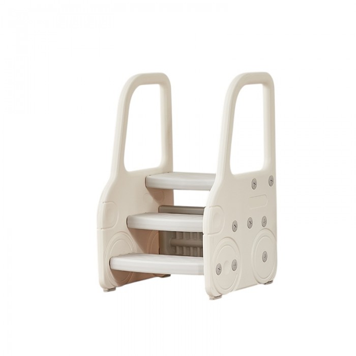 Підставка дитяча сходинка Автомобіль білого кольору Babyhood BP-111