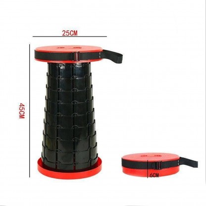 Складаний стільчик, чорний з червоним Babyhood BH-515R