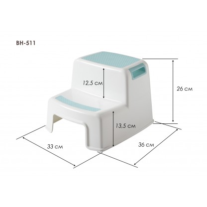 Сходинки дитячі Преміум бірюзовий колір Babyhood BH-511T