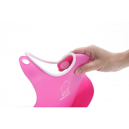 Силіконовий фартух для годування рожевого кольору Babyhood BH-401P