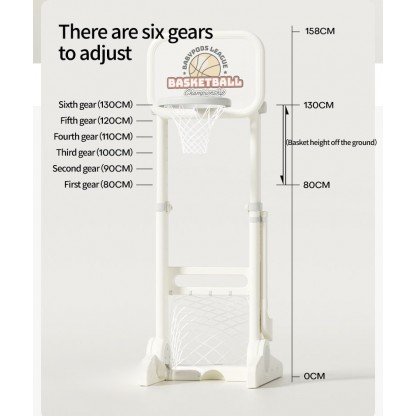 Дитячий мультифункціональний ігровий комплекс Баскетбол, білий Babyhood BP-112