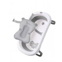Набір Ванна дитяча складана Babyhood Комфорт сіра та гіркою Сірою Babyhood BH-326G Gr