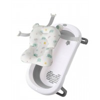 Набір Ванна складана Babyhood Комфорт сіра та гіркою Слоненя Babyhood BH-326G E