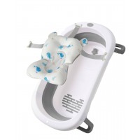 Набір Ванна складана Babyhood Комфорт сіра та гіркою Морський світ BabyhoodBH-326G SW