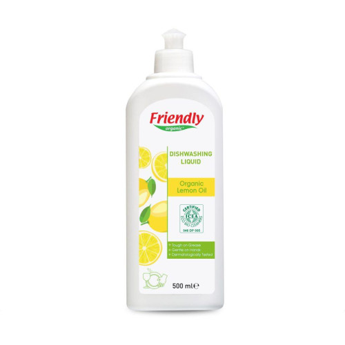 Органическое средство для посуды Friendly Organic, лимонный сок 500 мл