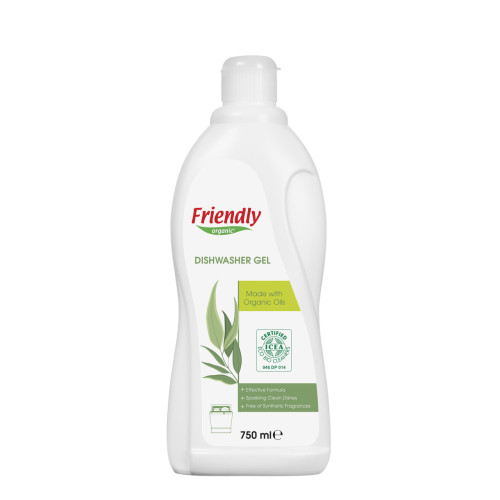Гель для мытья посуды в посудомоечной машине Friendly Organic, 750 мл.