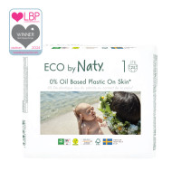Органические детские подгузники Eco by Naty, размер 1 (2-5 кг) 25 шт.