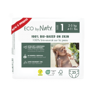 Органические детские подгузники Eco by Naty, размер 1 (2-5 кг) 25 шт.