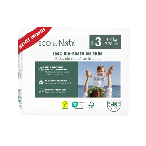 Органічні дитячі підгузки Eco by Naty, розмір 3 EU (4-9 кг) 50 шт.