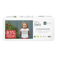 Органические детские подгузники Eco by Naty, размер 4 EU (7-18 кг) 44 шт.