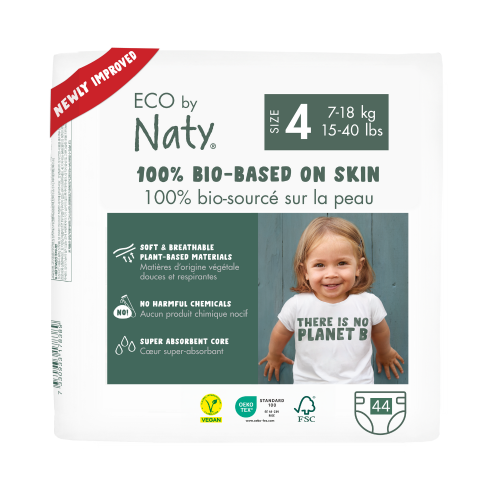 Органічні дитячі підгузки Eco by Naty, розмір 4EU (7-18 кг) 44 шт.
