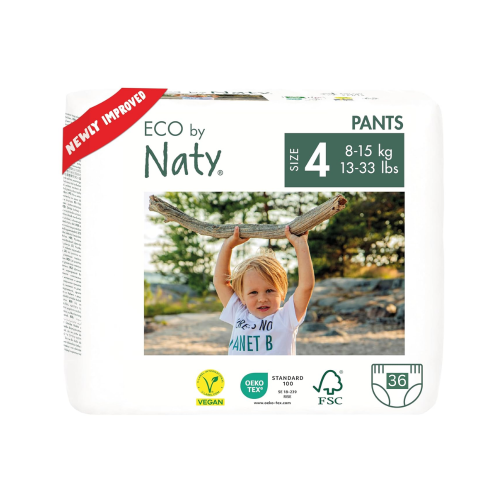 Органічні дитячі трусики-підгузки Eco by Naty, розмір  4ML (8-15 кг) 36 шт.