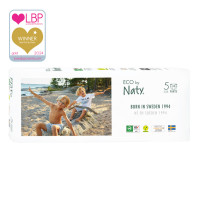 Органические детские трусики-подгузники Eco by Naty, размер 5ML (12-18 кг) 34 шт.