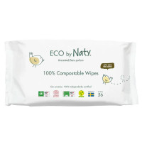 Органические влажные салфетки Eco by Naty без запаха, 56 шт.